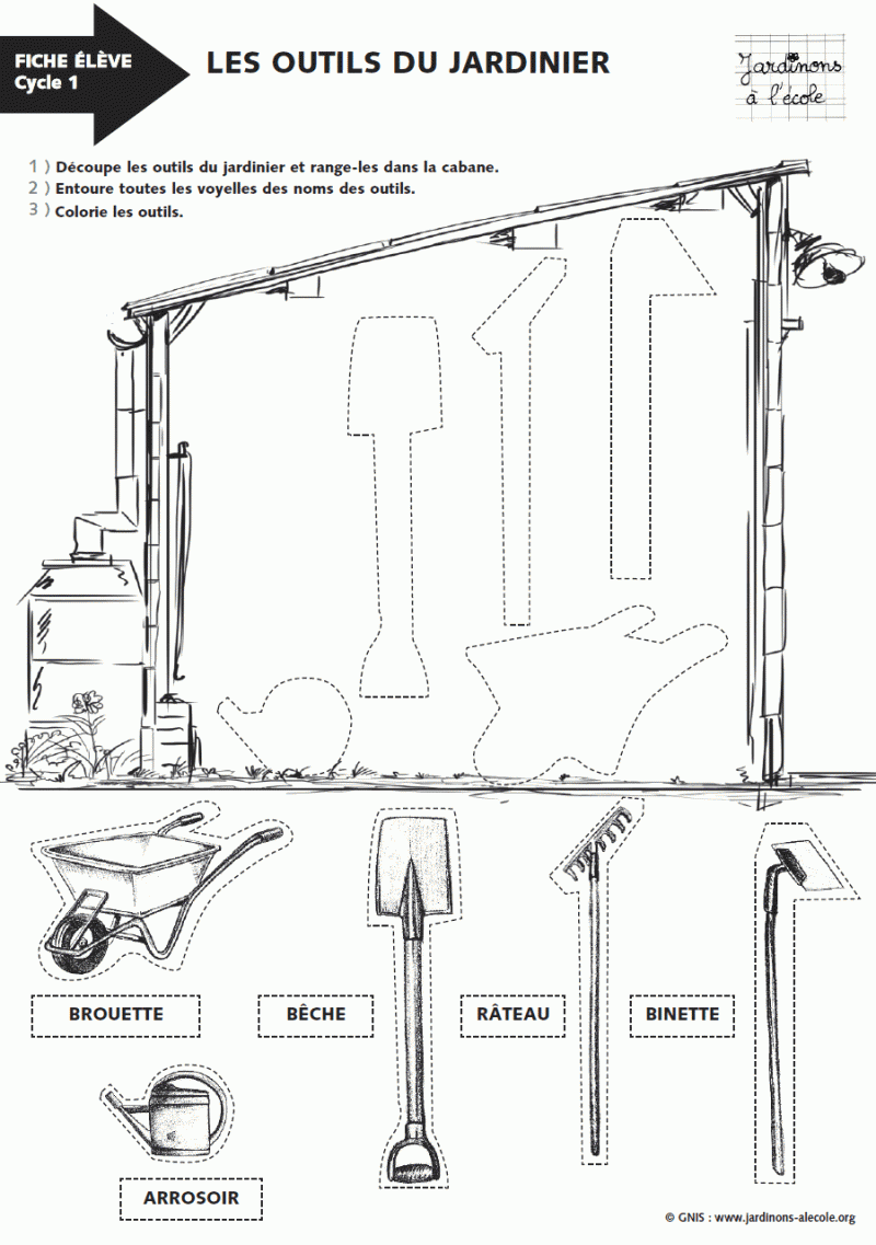 fiche eleve les outils du jardinier 1 800p